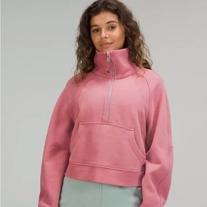 Lululemon Brier Rose XL/XXL Scuba Half Zip